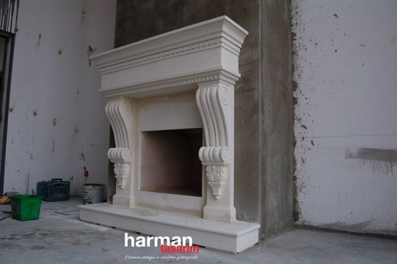 PARAÇOL ŞÖMİNEL    LİMRA TAŞ HARMAN TASARIM NATUREL  HT-27